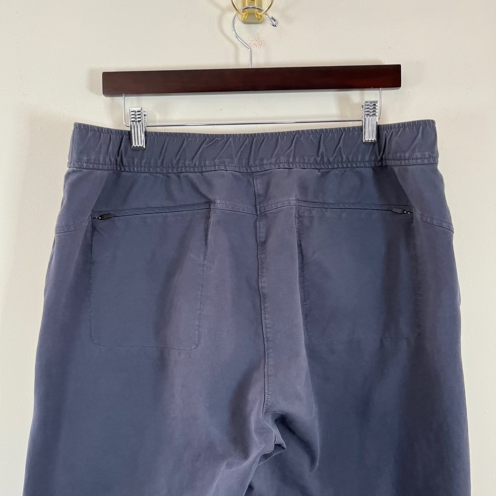 Orvis Wide Leg Cropped Pants Navy Elastic Waist Womens Lg Gorpcore Hiking Cargo - Picture 5 of 7